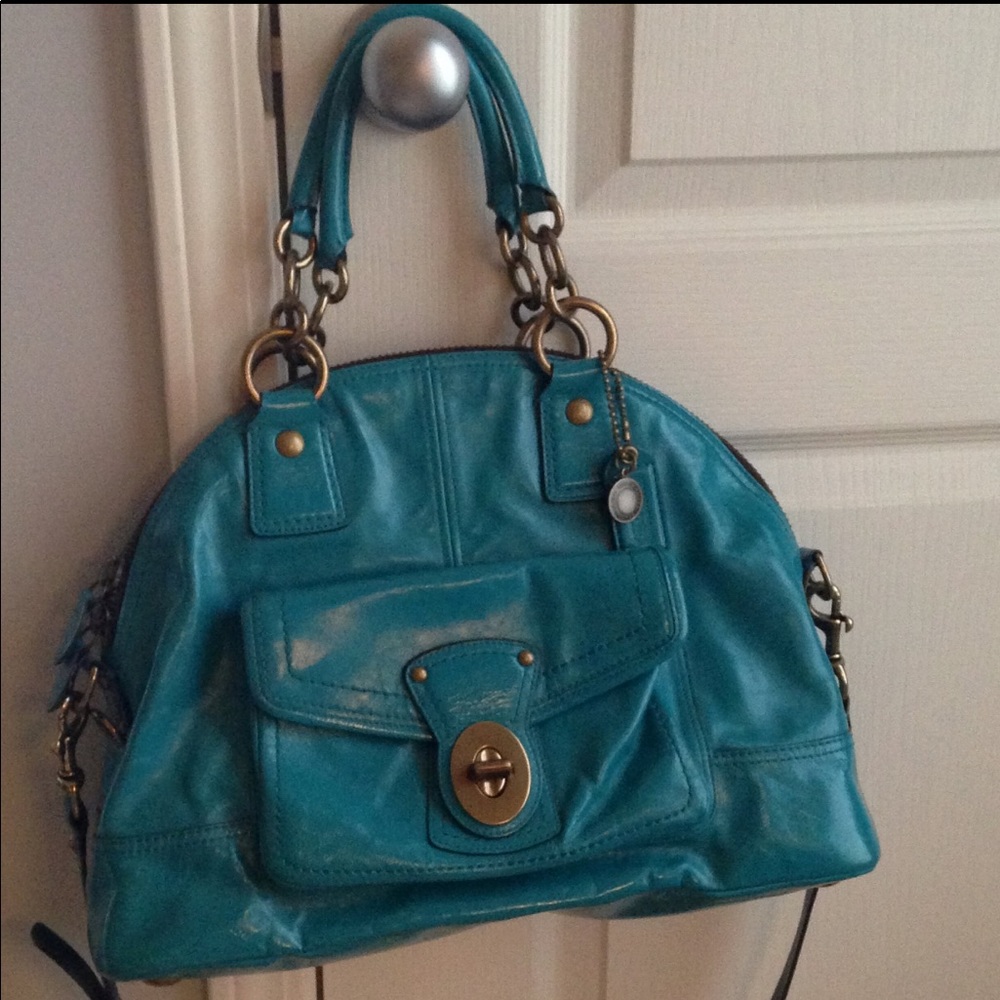 Rare Coach Legacy Francine Patent Leather Satchel